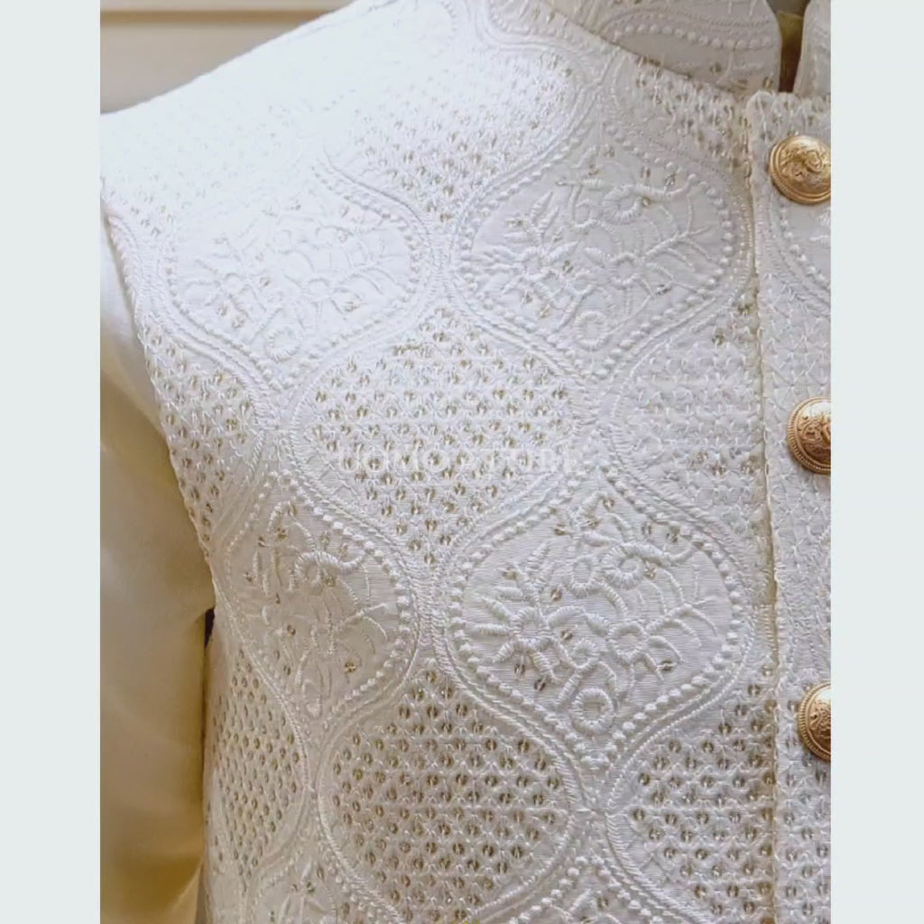 Men's Designer Waistcoat with Shalwar Kameez