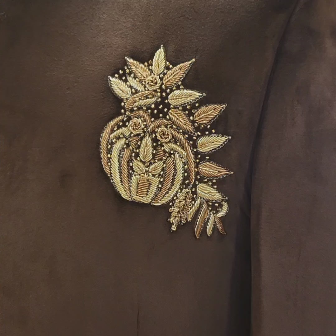 Custom-tailored embellished velvet prince coat | Prince Coat