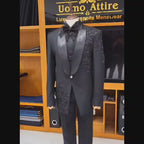Men's Luxury Black Embellished Tuxedo Suit