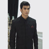 luxury black embrodied sherwani with emblishment