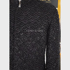 Luxurious Black Embellished Wedding Sherwani for Groom | Black Sherwani  for Groom