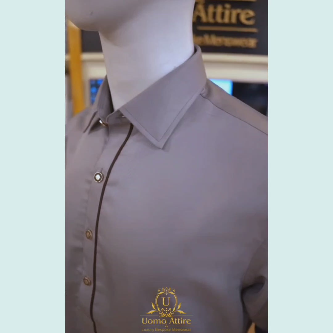 Bespoke gray shalwar kameez for men, men shalwar kameez design, shalwar kameez