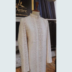 Elegant Cream Embroidered Sherwani for Weddings and Special Occasions