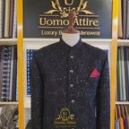 Black Sherwani for Groom