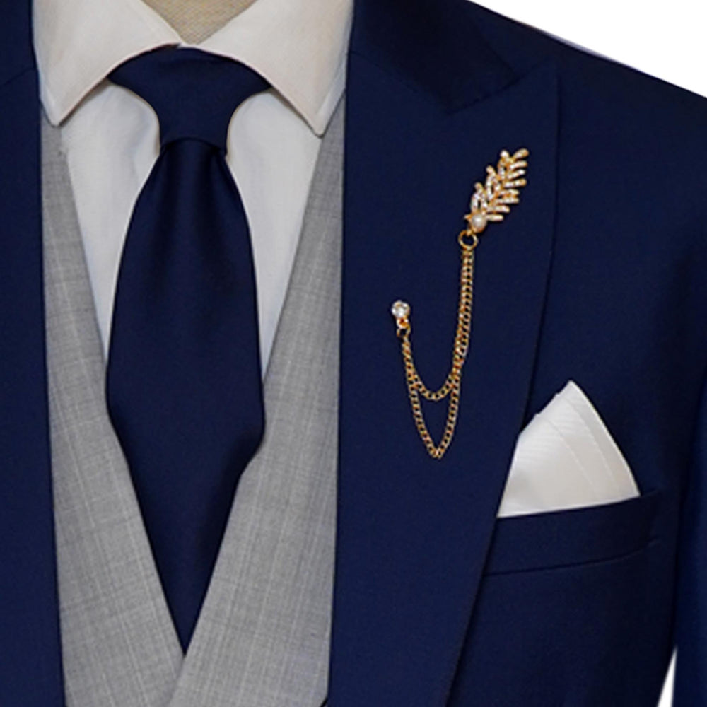 Premium Quality Mens Luxury Blue Bespoke 3 Piece Suit Premium Quality Mens Luxury Blue Bespoke 3 Piece Suit