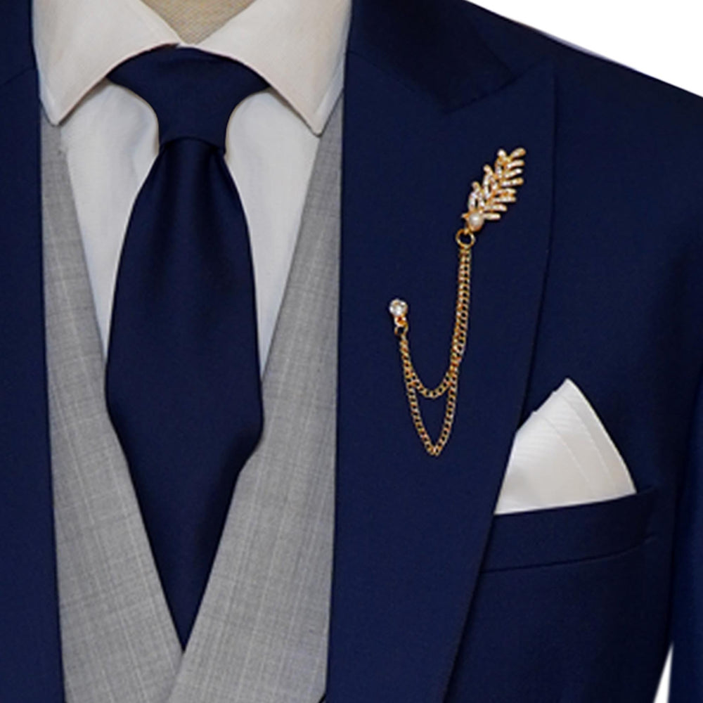 
                  
                    Carica e riproduci video nel visualizzatore Galleria, Premium Quality Mens Luxury Blue Bespoke 3 Piece Suit | Blue Suits for Men
                  
                