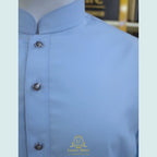 Sky blue shalwar kameez | Shalwar Kameez for Men, Shalwar kameez for men, blue shalwar kameez for men
