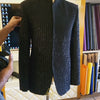 Luxurious fully embroidered and embellished jet black prince coat, prince coat for groom