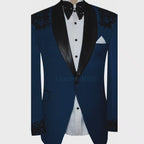 Teal Blue Tuxedo Suit for Groom