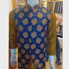 Luxury waistcoat with golden micro embellishment | Waistcoat for Mehndi | Waistcoat with Kurta Pajama