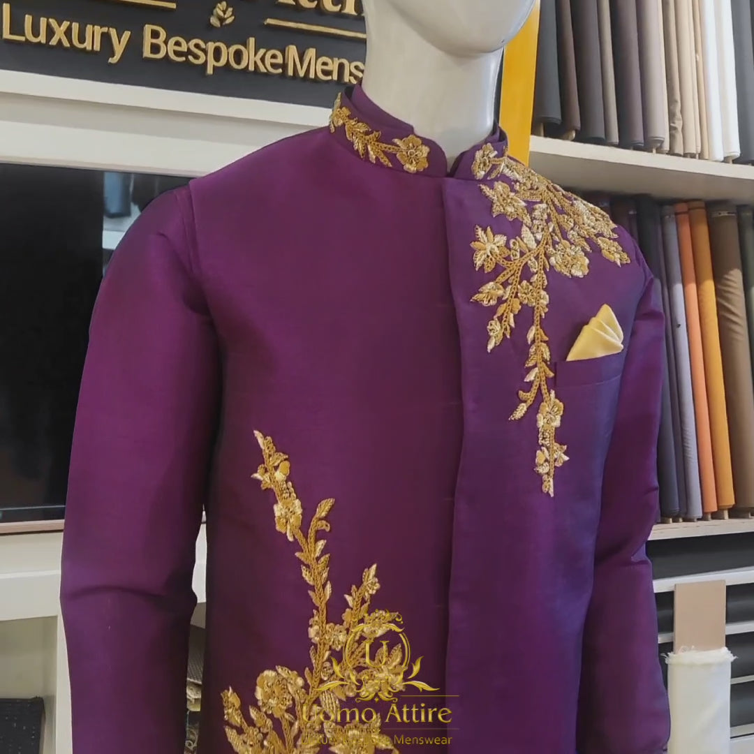 
                  
                    Carica e riproduci video nel visualizzatore Galleria, Mehndi waistcoat with kurta pajama | Waistcoat with Kurta Pajama
                  
                