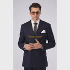 Iconic Italian Wool Formal Two Piece Suit For Mens