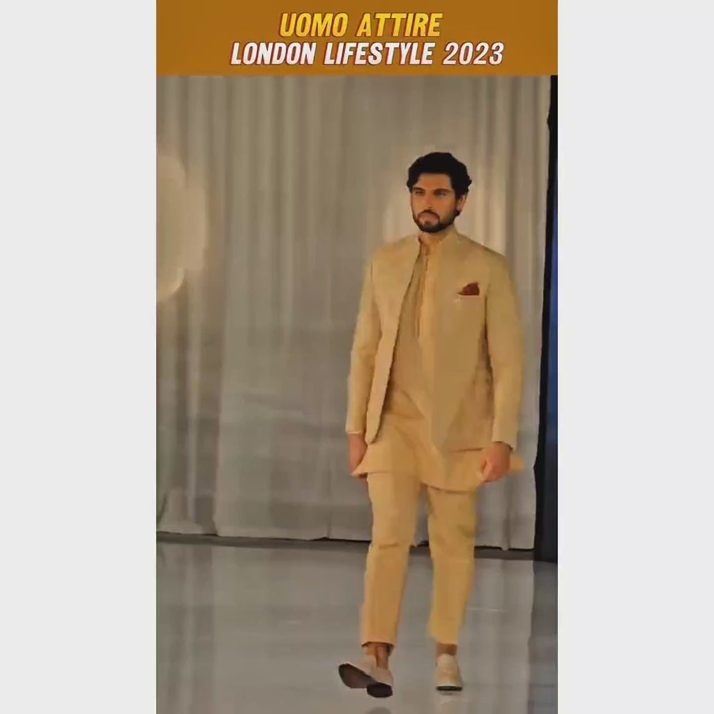Golden Prince Coat Perfect Blend of Royalty and Elegance for Special Occasions