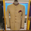 Golden Jamawar Prince Suit | Golden Jamawar Prince Coat | Prince Coat