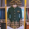 Deep green prince coat with golden embellishment | Prince coat  for groom video