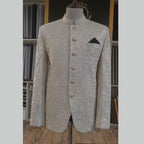 Finch cream fully embroidered prince coat - Prince Coat for Groom