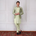 Luxury Embroidered Prince Coat with Kurta Pajama for Men