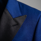 Custom Royal Blue Double-Breasted Tuxedo Jacket