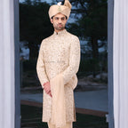 sherwani_for_groom_with_turban