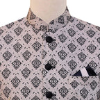 Self textured jamawar prince coat for a sophisticated look 2