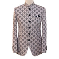Self textured jamawar prince coat for a sophisticated look