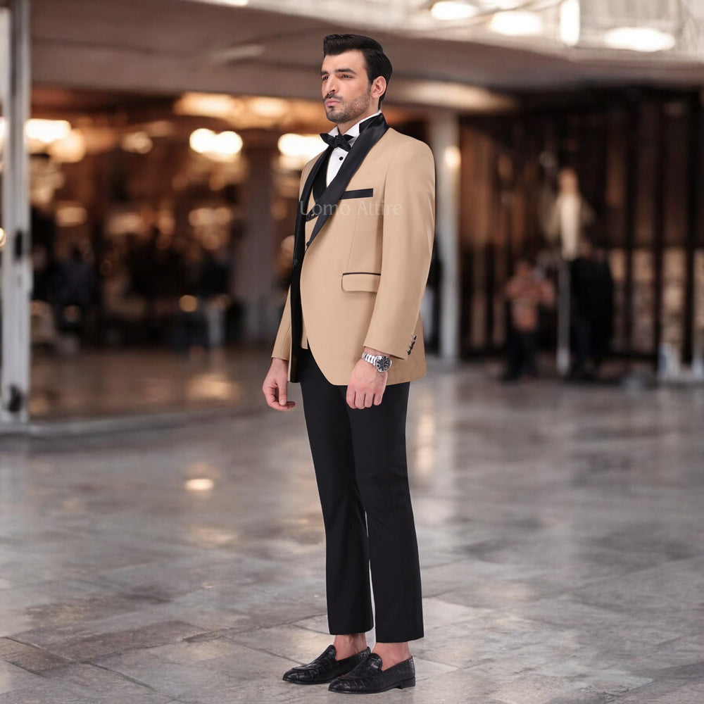 Luxury Italian Shawl Collar Tuxedo For Groom – Uomo Attire