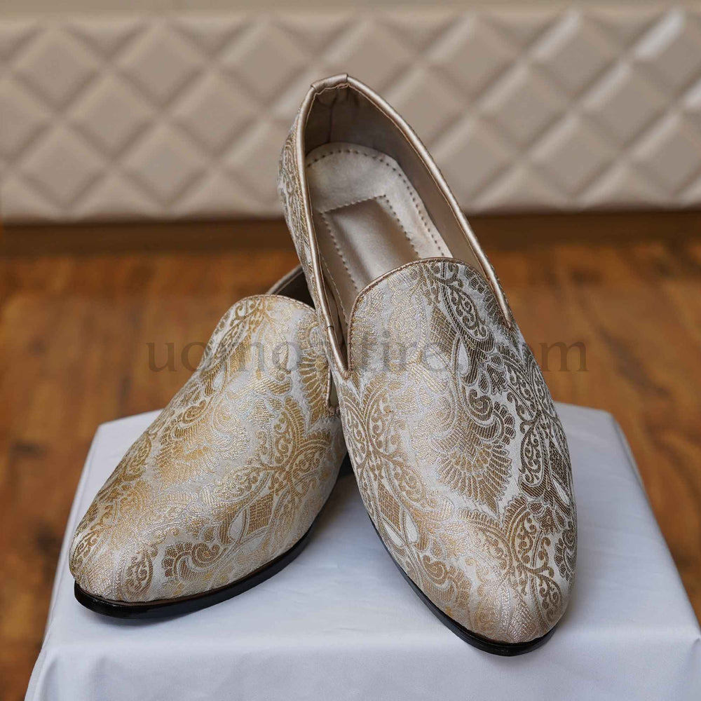 Self printed fabric shoes for groom outfit, shoes for groom, shoes