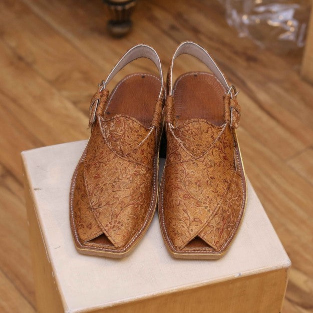 Chappal norozi oro antico fatto a mano con suola singola morbida 