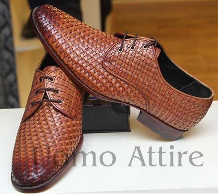 Scarpe formali italiane da uomo con punta arrotondata 
