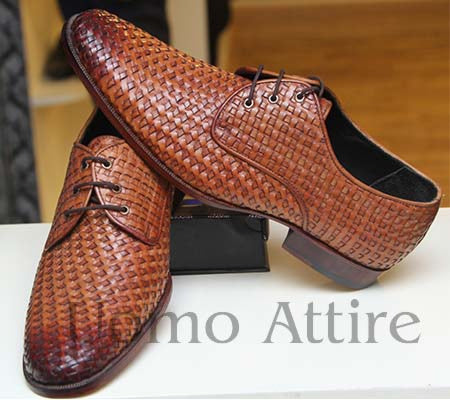 Chaussures formelles italiennes à bout rond pour hommes 
