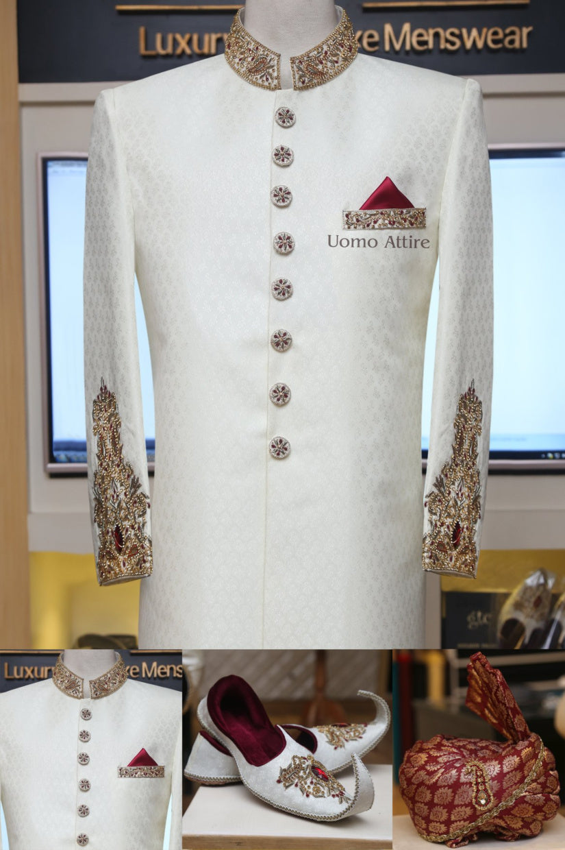 Molto speciale per il tuo grande giorno pacchetto completo sherwani 