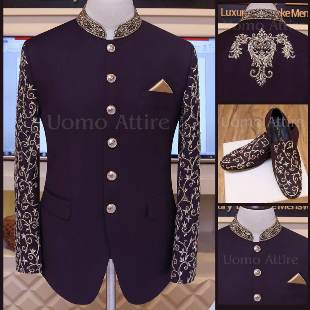 Cappotto principe tropicale impreziosito a mano 