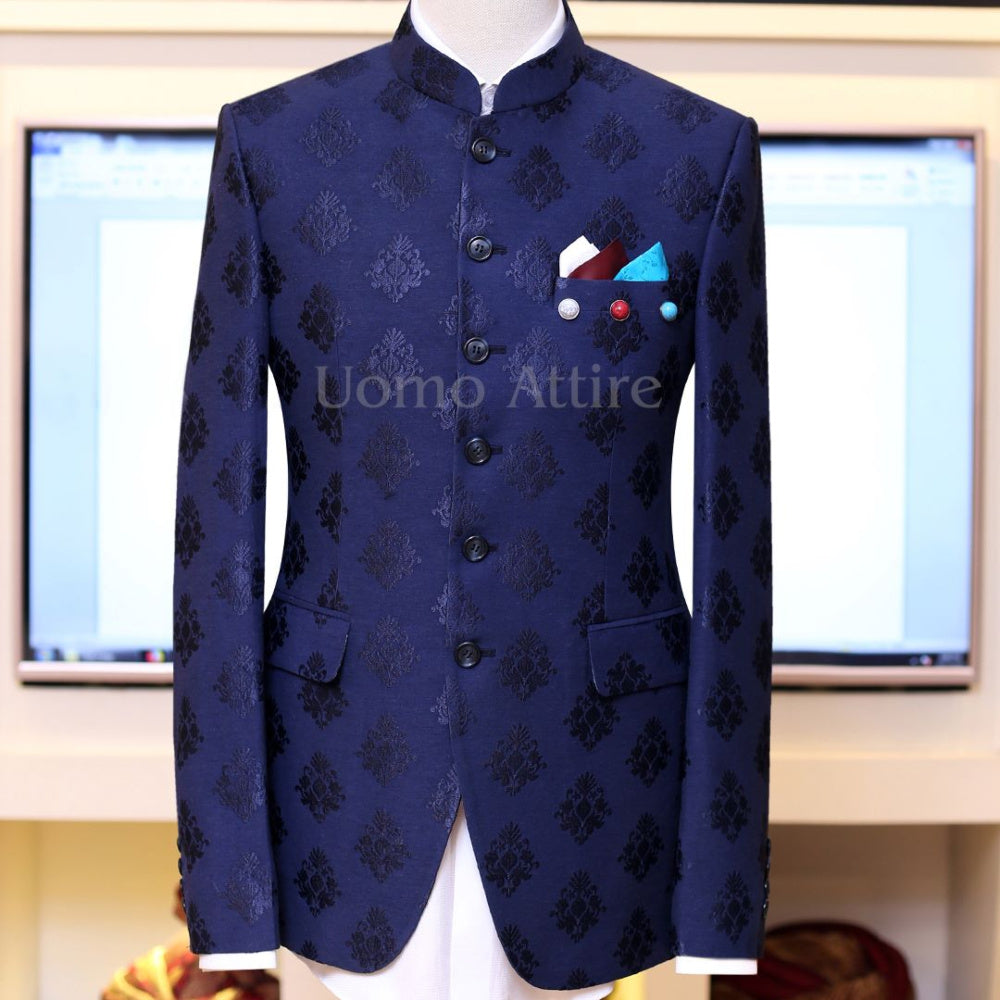 Slim fit Prince Coat with Round Bottom