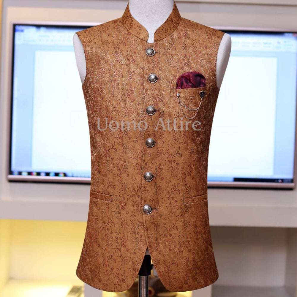 Customized waistcoat for mehndi