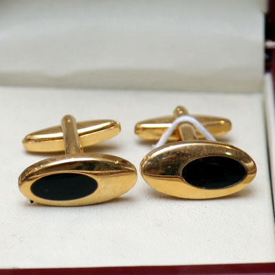 golden and black cufflink for men, cufflinks for men