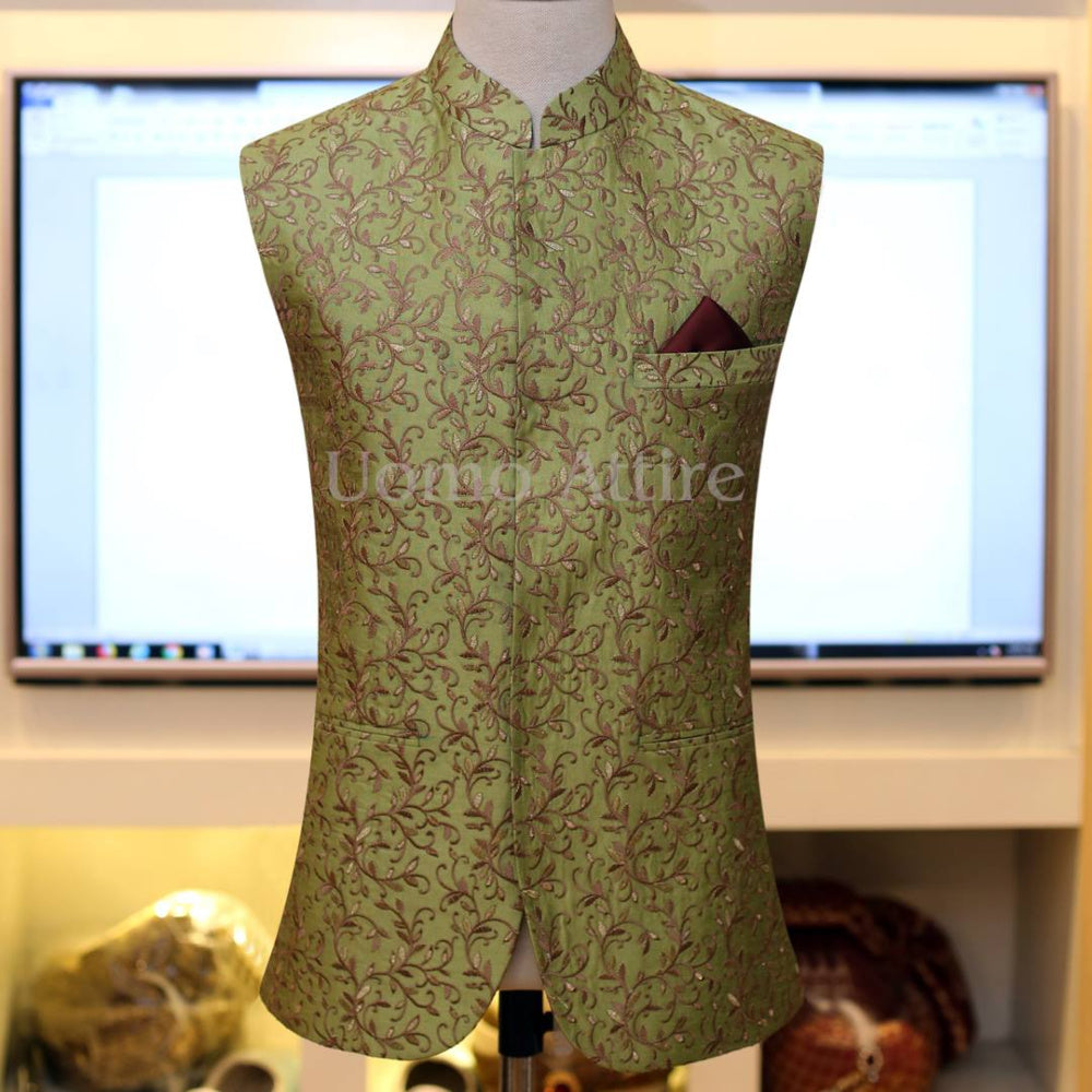Gilet en vert pistache spécialement 