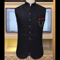 Black Fully Embroidered Waistcoat