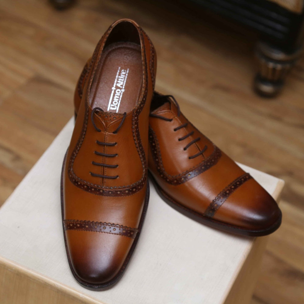 Handmade Men Blue Suede Leather Formal Brogue Shoes, | RebelsMarket