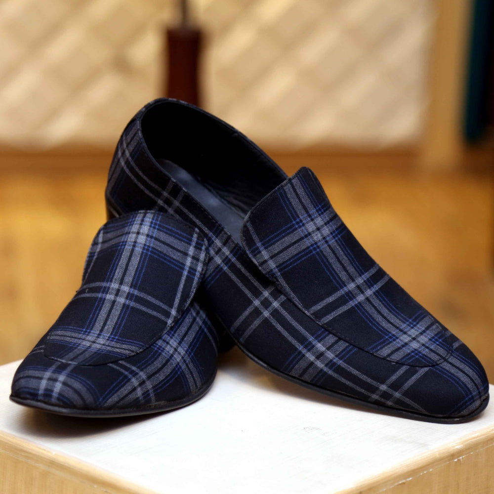 Custom Design Fabric Shoes For Groom