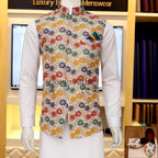 Gilet mehndi personnalisé multi couleurs