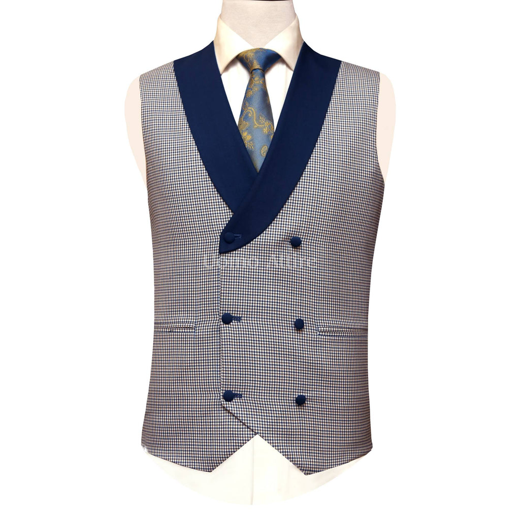 Custom-made woolen fabric three piece suit waistcoat