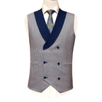 Custom-made woolen fabric three piece suit waistcoat