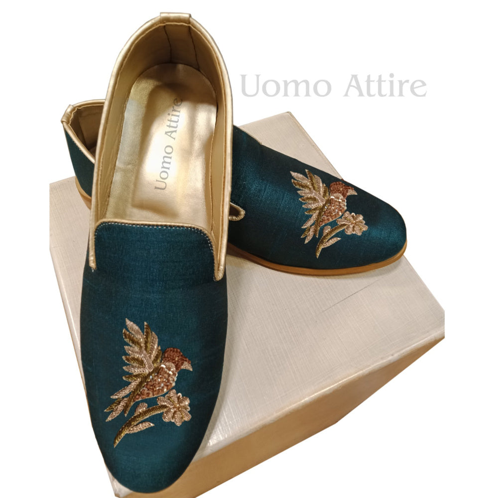 Fabric Embellished shoes