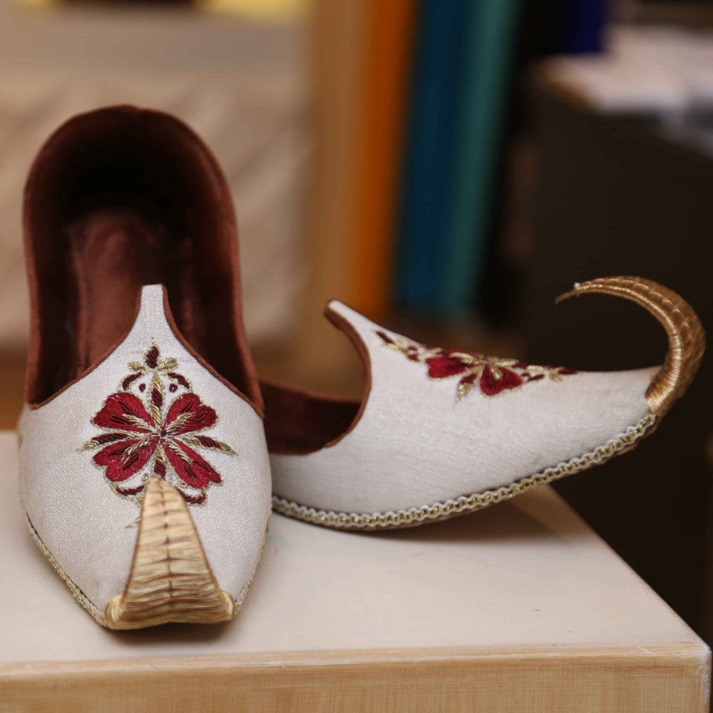 Discounted Bulk: 24 Pair Khussa Indian Bridal Shoes - Wholesale Lot