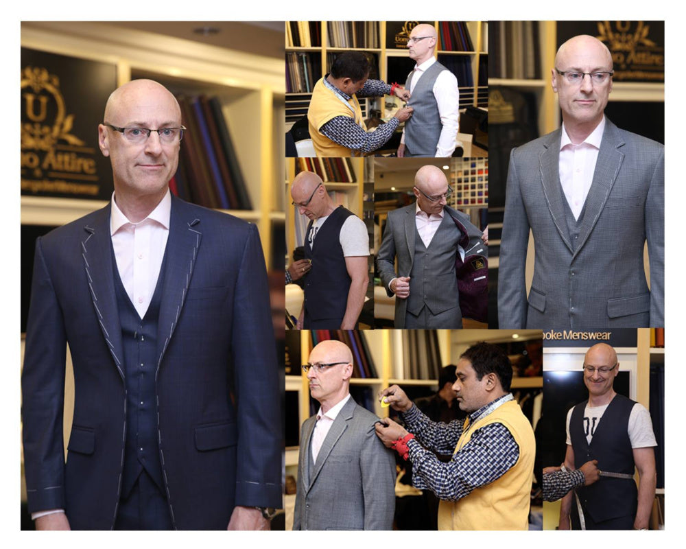 Simon James Mitchell Trying His Half Finished Suit at Uomo
