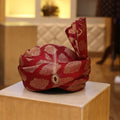 Combination of Red and Antique Gold Color Rajasthani Turban