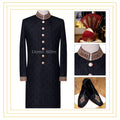 Black sherwani modest and arrogant full package