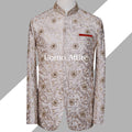 Perfect fitted embellished prince coat for men