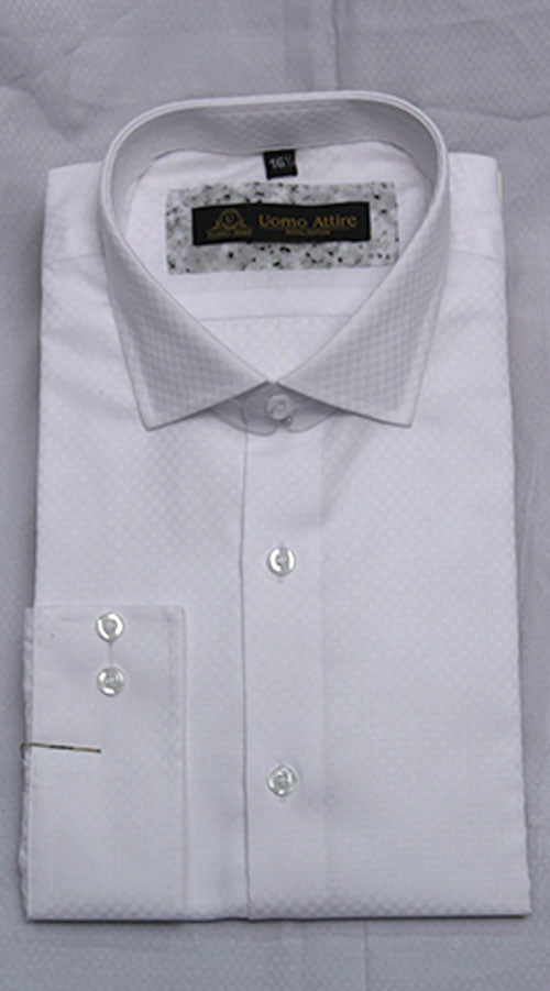 Chemise habillée de créateur de couleur blanche
