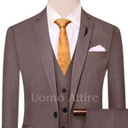 Bespoke three piece suit for men